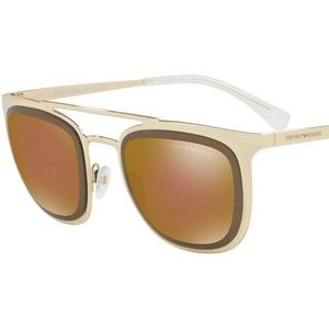 Emporio Armani Sunglasses EA2067 3013 7D Mirror Womens Gold Metallic Mirrored